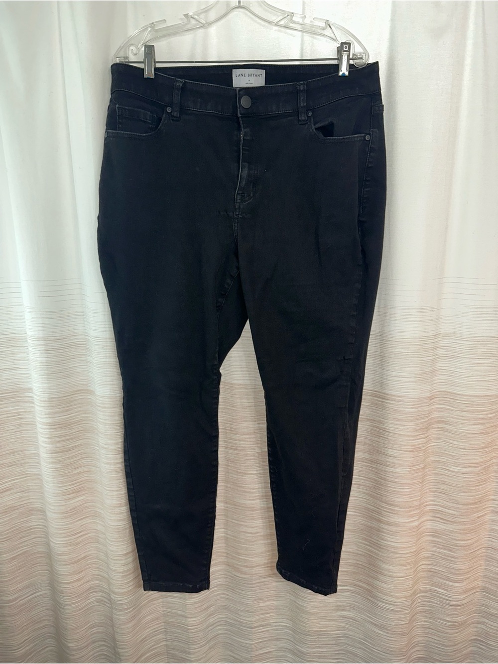 Lane Bryant Black Skinny Jeans - High Rise Stretch